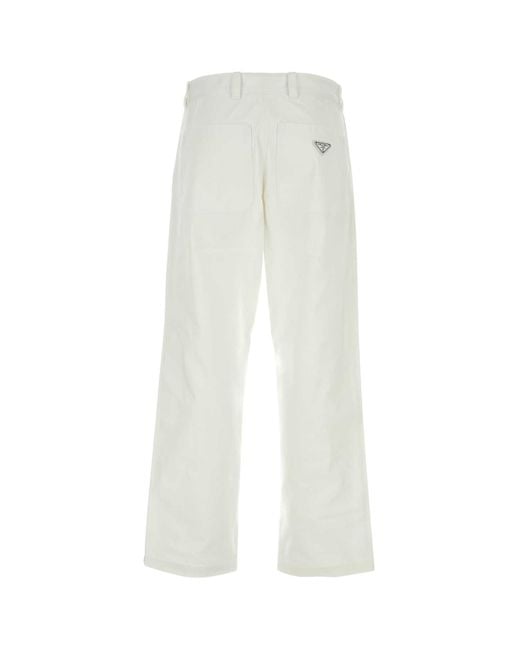 Prada White Pants for men