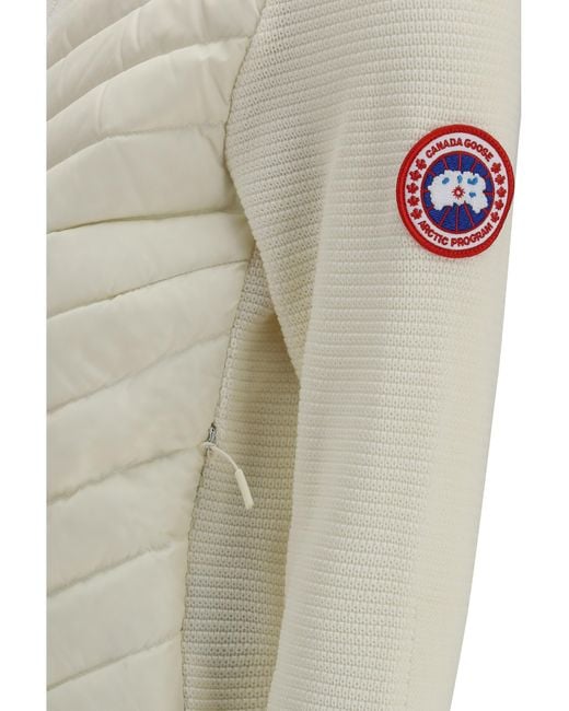 Canada Goose White Hybridge Down Jacket
