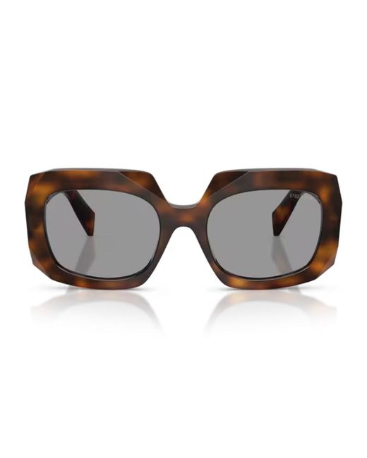 Prada Brown Prada Pr B23S 20D50Q Juniper Tartarugato Sunglasses
