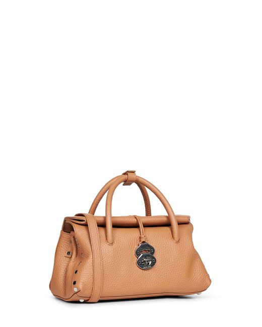 Zanellato Natural Handbag Dotta Small Amaretto