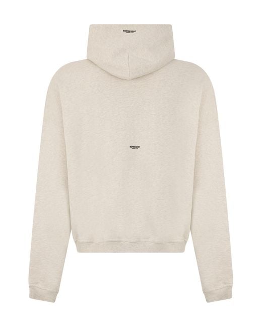 Represent White Hoodie Cotton Jumpers for men