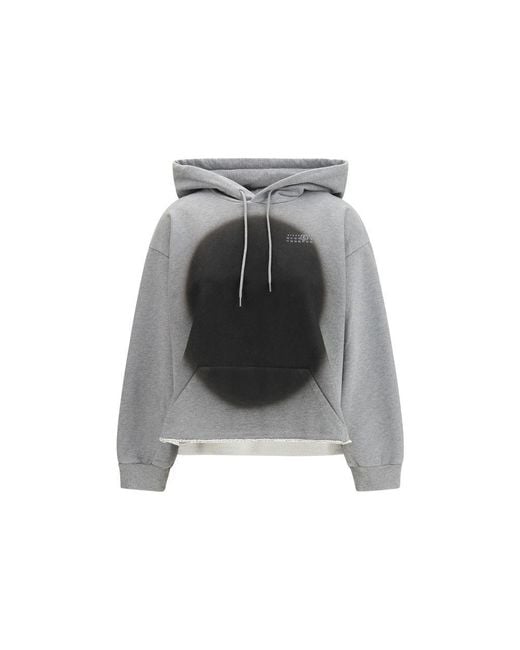 MM6 by Maison Margiela Gray Cotton Sweatshirt Clothing