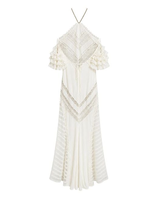 Amen White Dress Off-The-Shoulder