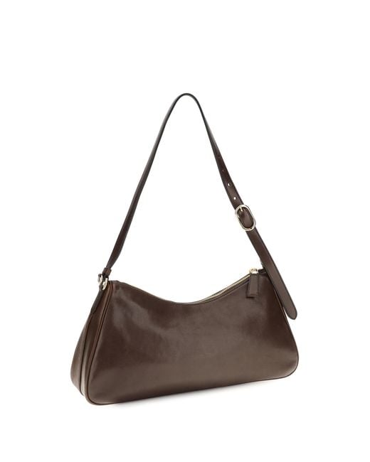 Prada Brown Shoulder Bag Calf Leather Bos Taurus