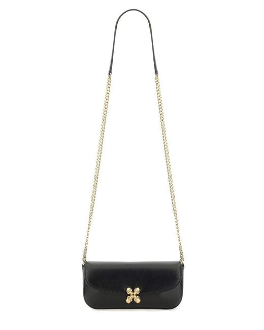 Alexander McQueen White "Skull Flower" Bag Small