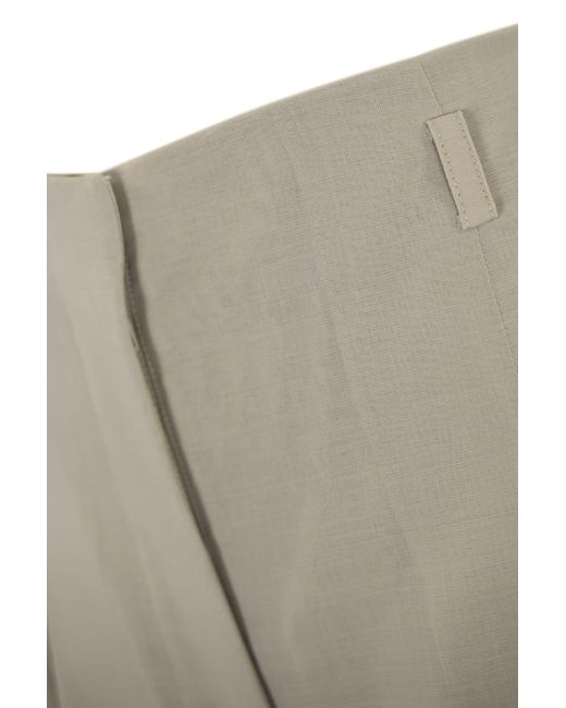 Philosophy Di Lorenzo Serafini White Wool Trousers With Pleats