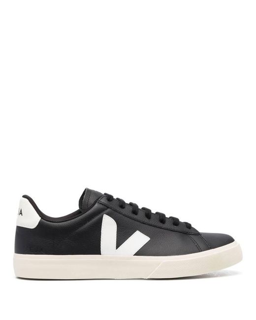 Veja Black Sneaker Campo With And Vegan Leather Logo Organic Traced