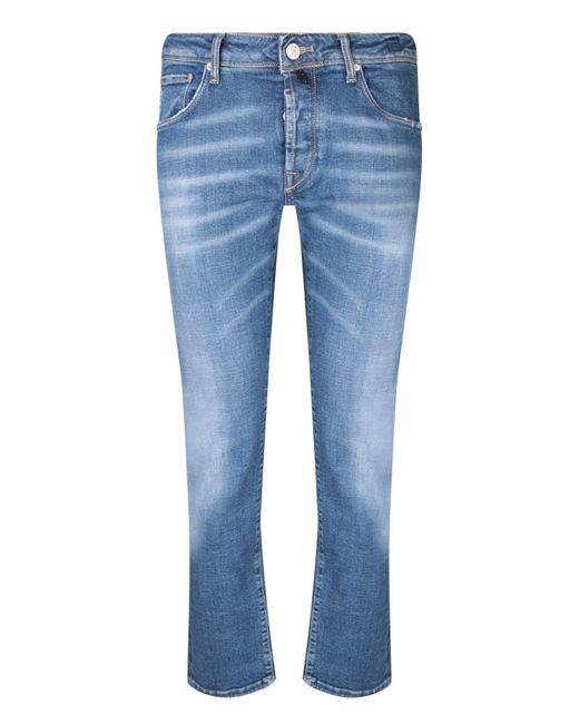 Incotex Blue 5T Distressed Jeans for men