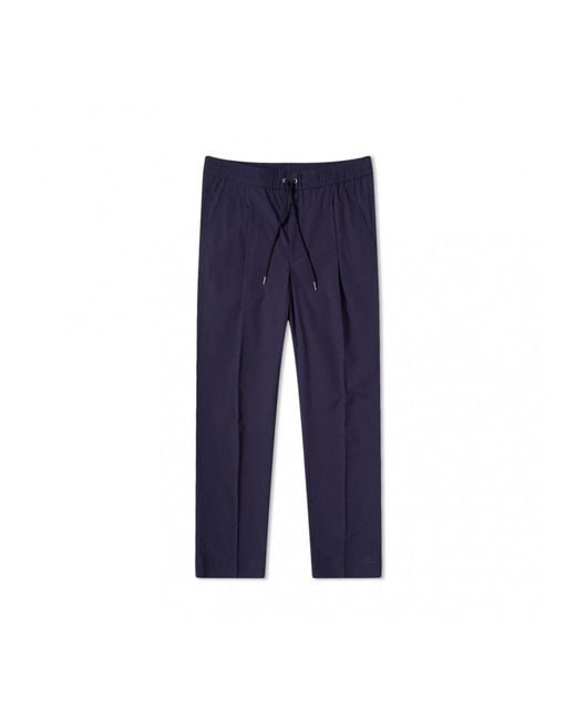 Moncler Blue Cotton Pants for men