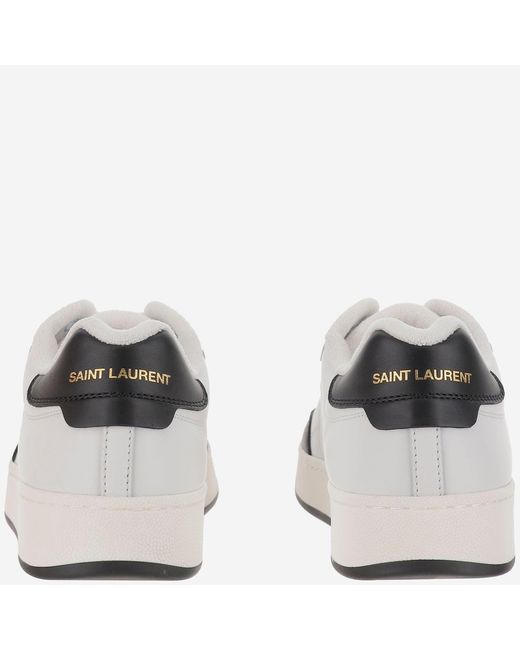 Saint Laurent White Sneakers Sl-61 Leather Trainers for men