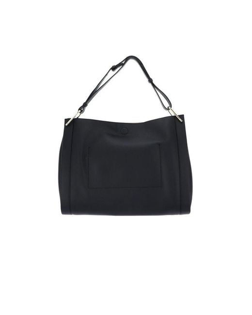 Coccinelle Black Shoulder Bag- Cow Leather Shoulder-Bags