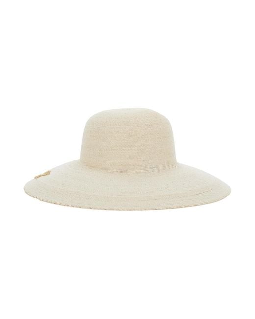 Jacquemus White Bucket Hat Le Chapeau Sole Raffia
