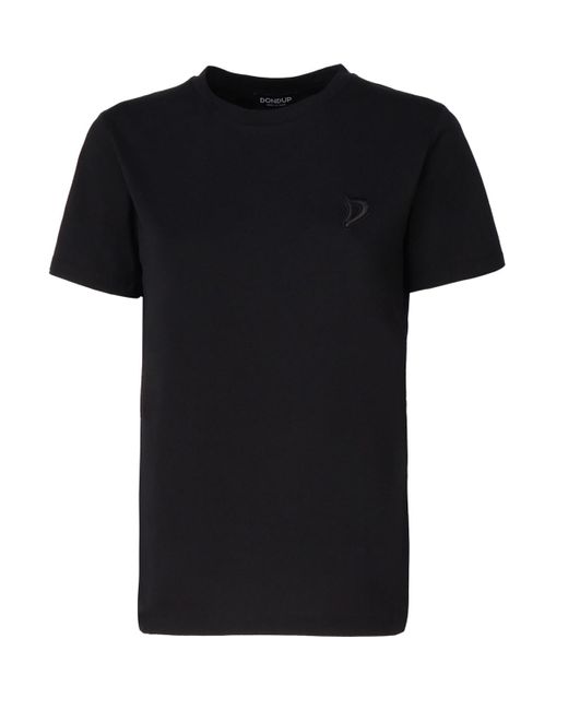 Dondup Black Cotton T-Shirt