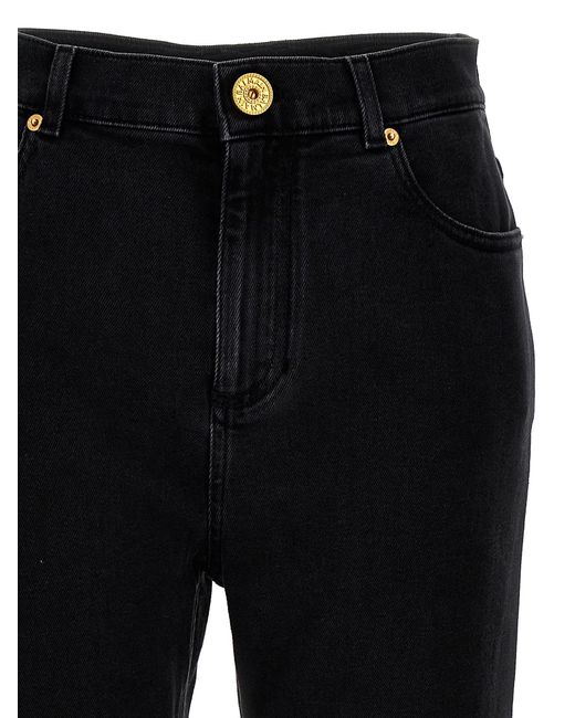 Balmain Black Washed Denim Jeans Pants