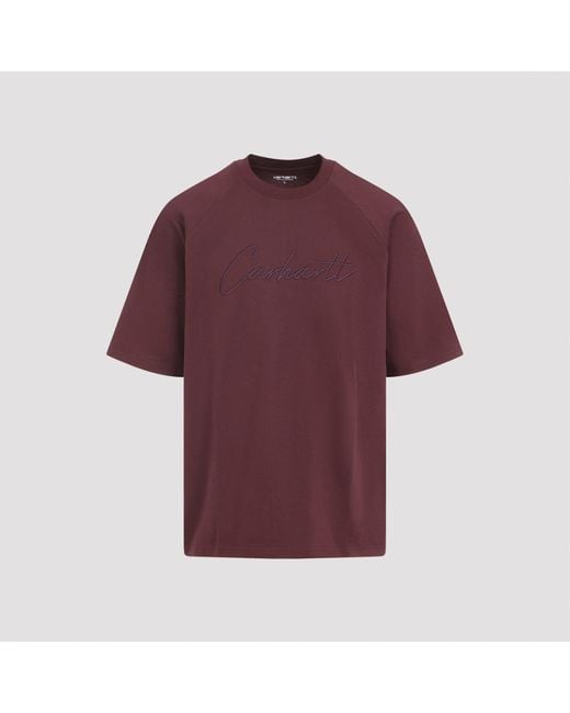 Carhartt Purple Ss Ray T-Shirt for men