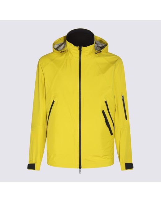 Zegna Yellow Cotton Casual Jacket for men
