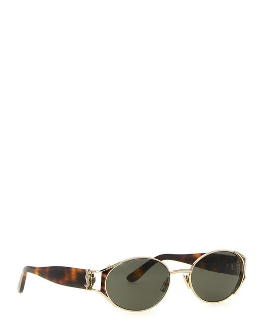 Saint Laurent Green Acetate Sunglasses