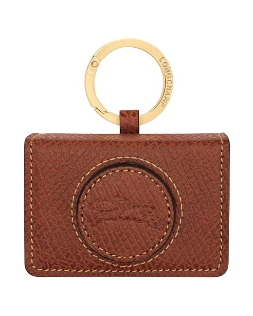 Longchamp Brown Keychain Epure With Leather Finishes Products