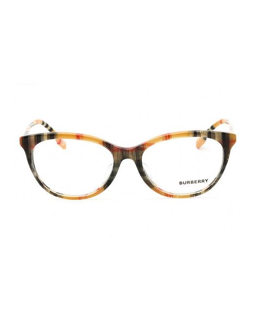 Burberry Metallic Frame And Lens Eyeglasses
