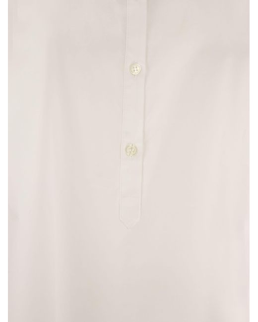 Woolrich White Short-Sleeved Blouse