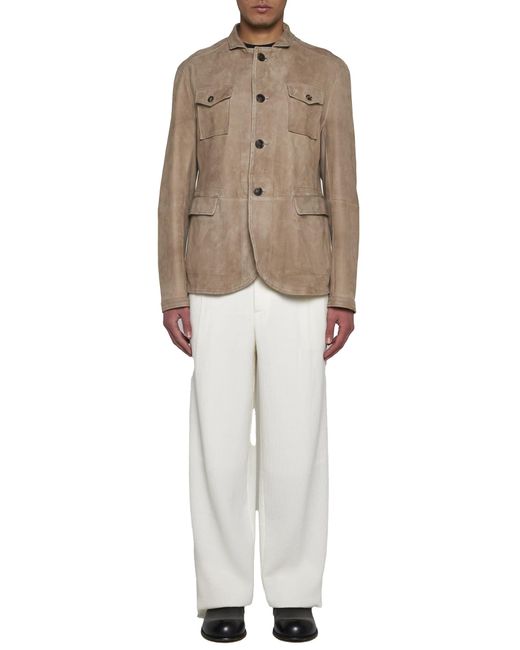 Giorgio Armani Brown Coats for men