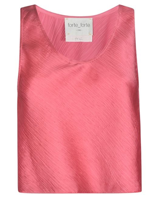 Forte Forte Pink Loose Fit Tank Top