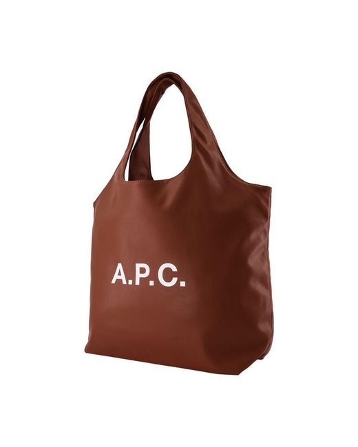 A.P.C. Brown Ninon Tote Bag