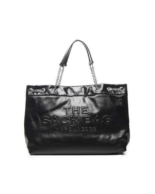 Marc Jacobs Black The Large Chain Sack Tote Bag