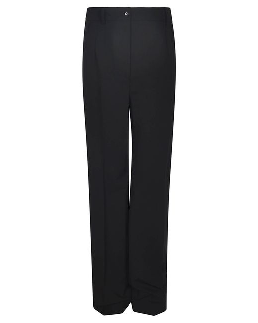 Dolce & Gabbana Black Straight Buttoned Trousers