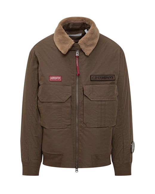 Adidas Brown Cp Spzl Fly Jacket for men