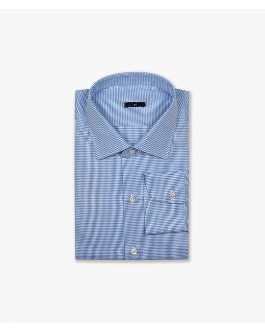 Larusmiani Blue Handmade Shirt Mayfair Executive Shirt for men