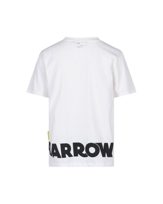 Barrow White Logo T-Shirt for men