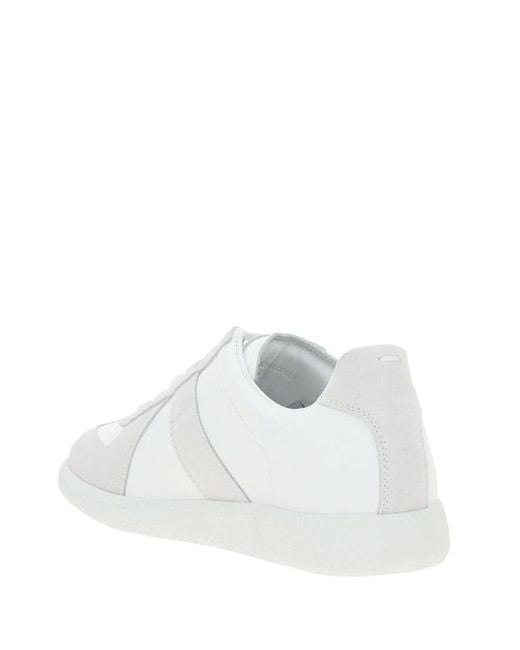 Maison Margiela White Leather Sneakers for men