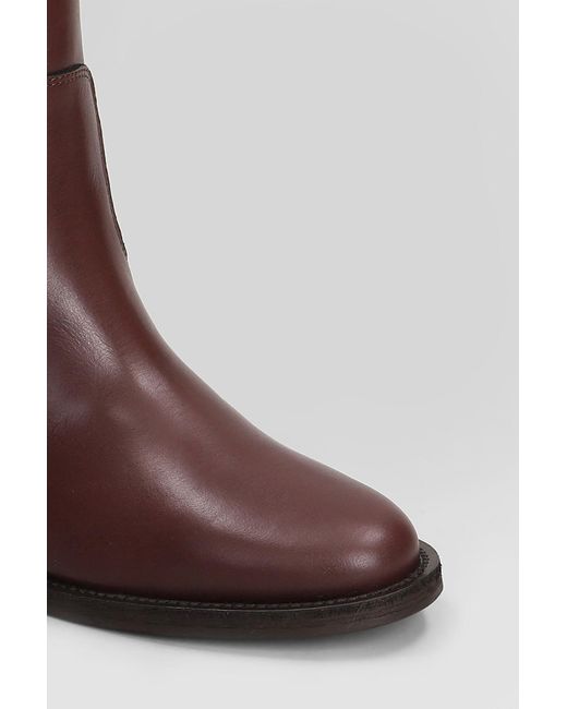 Via Roma 15 Brown Ankle Boots Inside Wedge