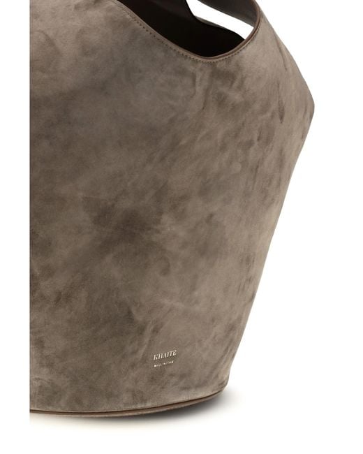 Khaite Multicolor Lotus Small Shulder Bag Calf Leather Bos Taurus Shoulder