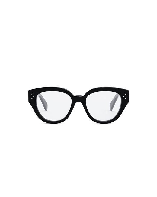 Céline Black Round Frame Glasses