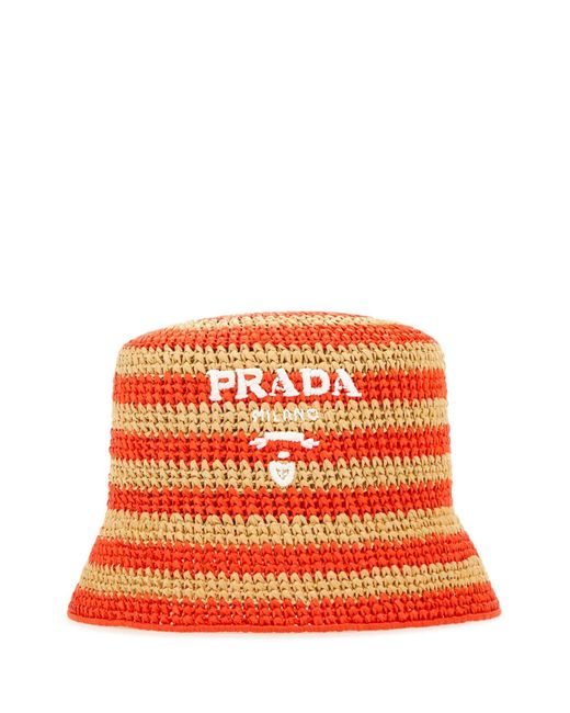 Prada Orange Cappello