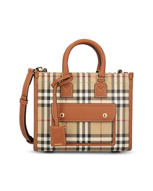 Burberry Brown Mini Freya Tote Bag