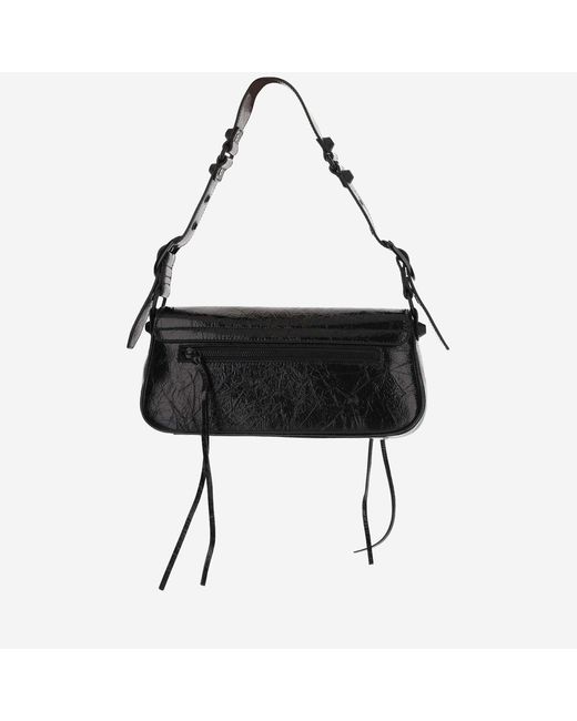 Balenciaga Black Le Cagole Shoulder Bag Small Lambskin