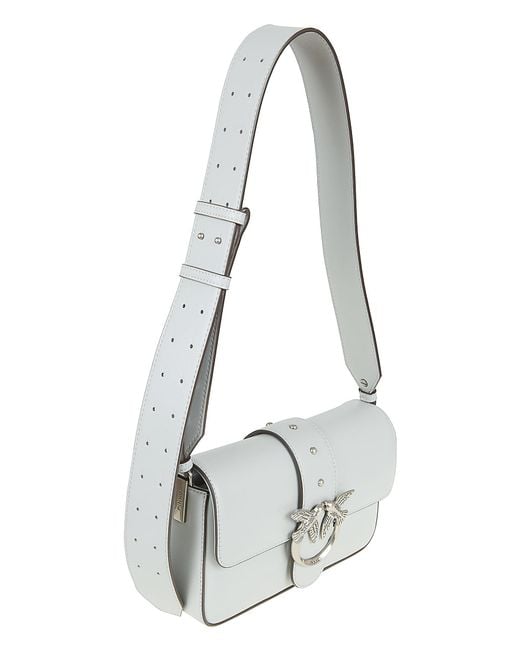 Pinko White Love Bag Borse Borsa