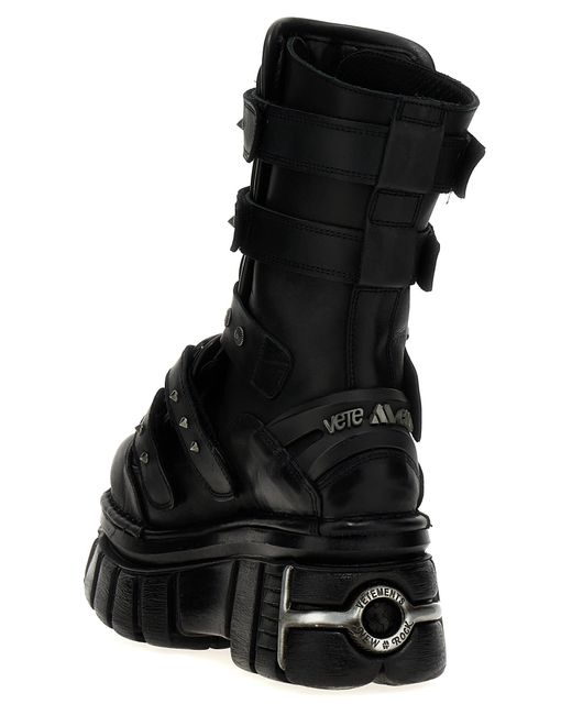 Vetements Black Gamer Boots, Ankle Boots