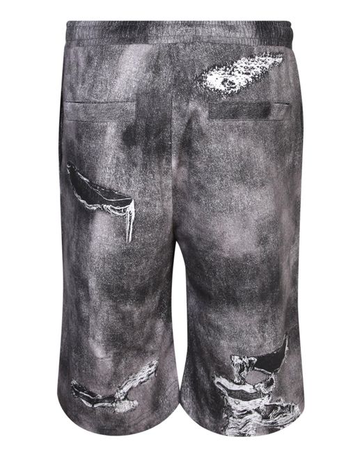 DIESEL Blue P-Ston Shorts for men