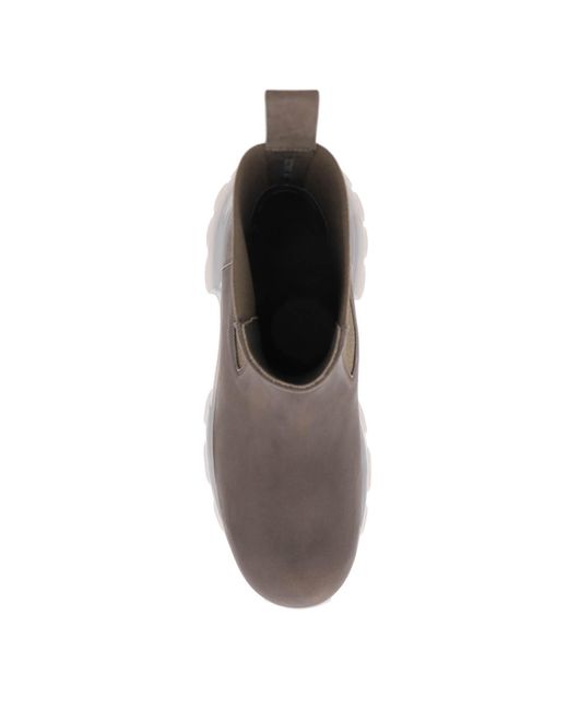 Rick Owens Brown Leather Chelsea Boots for men