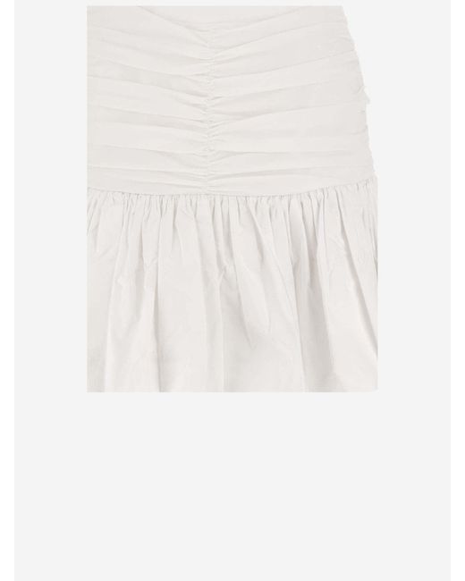 Patou White Polyfaille Skirt