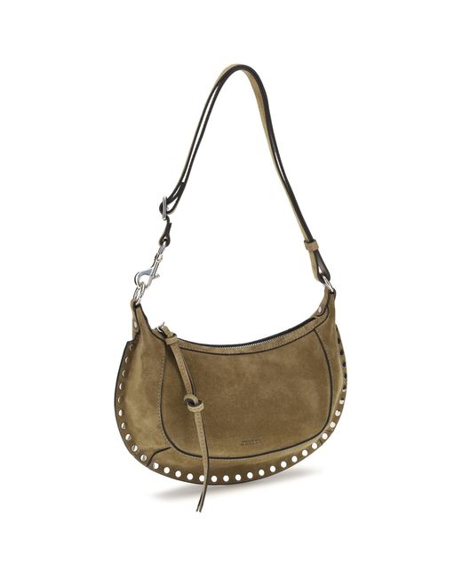 Isabel Marant Gray Shoulder Bag Oskan Moon Calf Leather