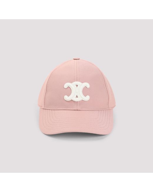 Céline Pink Triomphe Baseball Hat