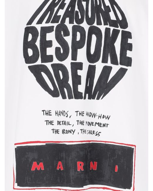 Marni White 'bespoke' T-shirt for men