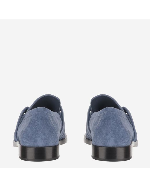 Bottega Veneta Blue Loafers Astaire Suede