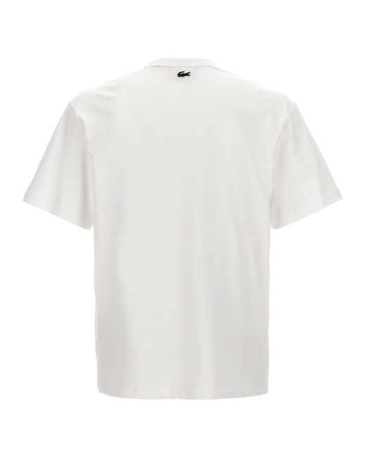Lacoste White Logo Print T-shirt for men