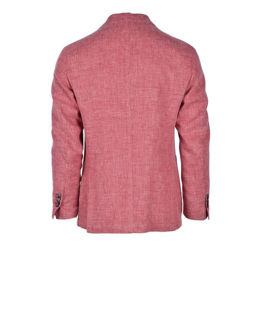 Luigi Bianchi Mantova S Blazer in Red for Men | Lyst